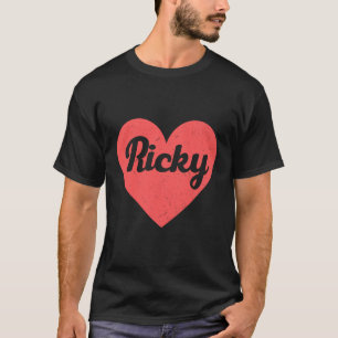 Camiseta Corazón Ricky - Primeros Nombres Y Corazones Que A