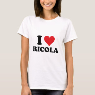 Camiseta Corazón Ricola Nombre I Amo Stuf Personalizado