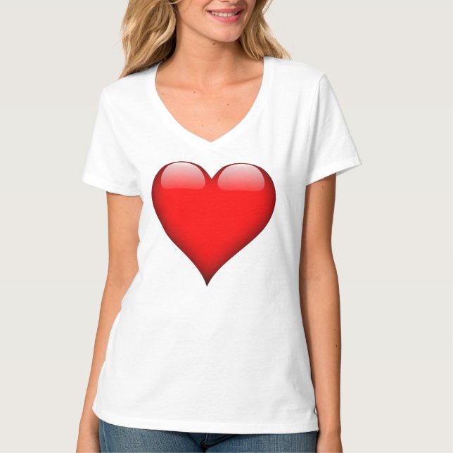 Camiseta Corazón rojo (Anverso)