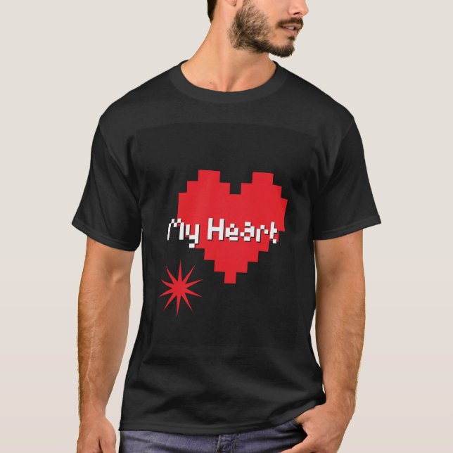 Camiseta Corazón Rojo  (Anverso)