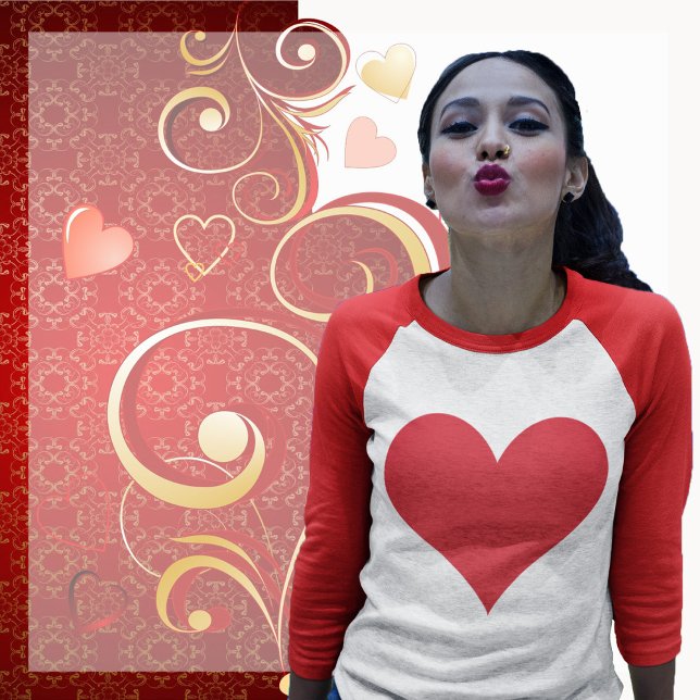 Camiseta Corazón Rojo (Subido por el creador)