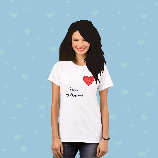 Camiseta Corazón rojo (Subido por el creador)