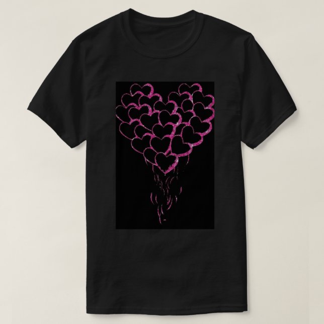 Camiseta Corazón Rojo. (Diseño del anverso)