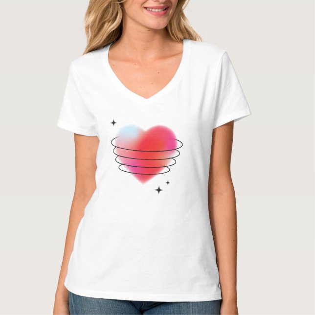 Camiseta Corazón Rojo (Anverso)