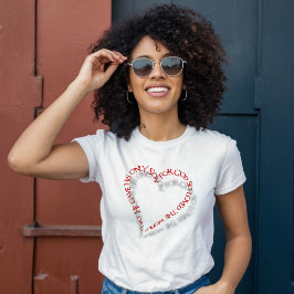 Camiseta Corazón Rojo 3D Juan 3:16