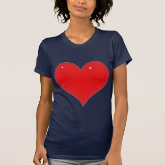 Camiseta Corazón Rojo brillante
