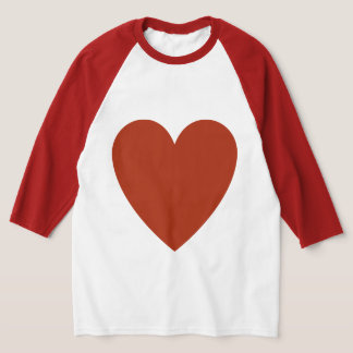 Camiseta Corazón rojo claro