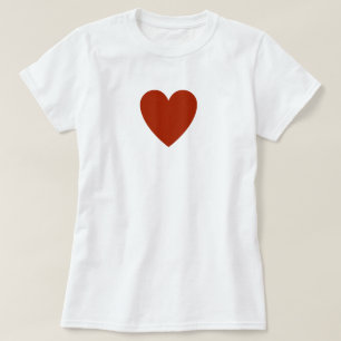 Camiseta Corazón rojo claro