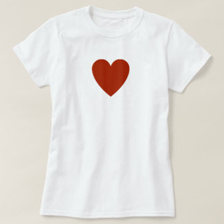 Camiseta Corazón rojo claro
