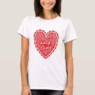 Camiseta Corazón rojo de amor propio