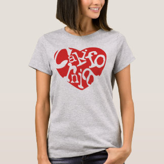 Camiseta Corazón rojo de California
