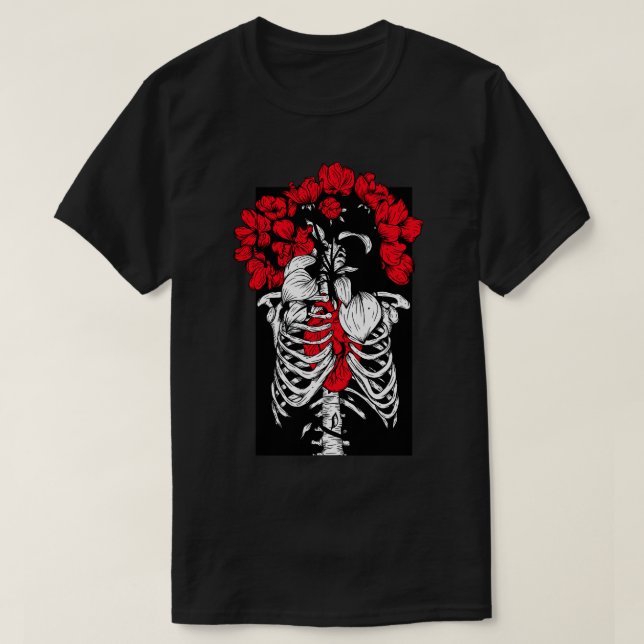 Camiseta Corazón Rojo de Sangre (Diseño del anverso)