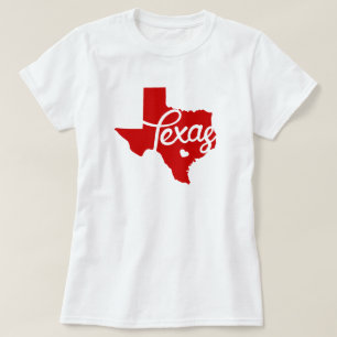 Camiseta Corazón Rojo de Texas