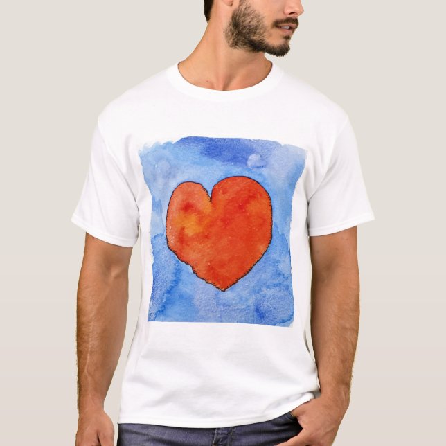 Camiseta Corazón rojo en el azul 2011 (Anverso)