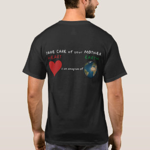 Camiseta Corazón Rojo es anagram para Tierra Verde