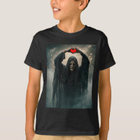 Corazón rojo fantasma manos cara espantosa hallowe