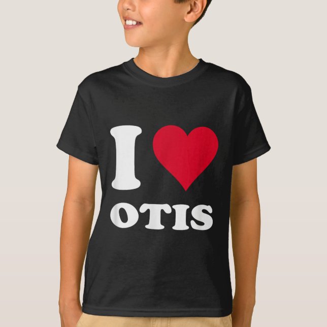 Camiseta Corazón Rojo Me Encanta Otis (Anverso)