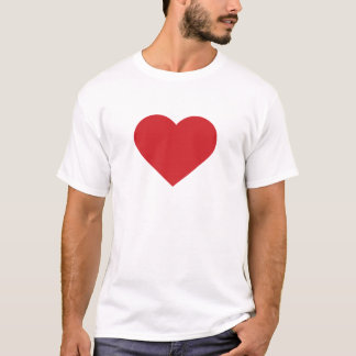 Camiseta Corazón rojo simple