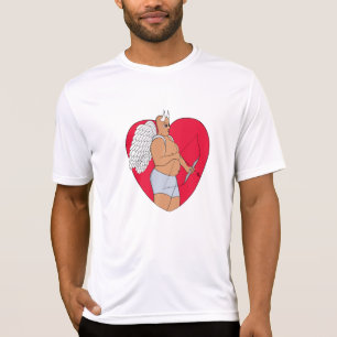 Camiseta Corazón romántico con un cupido inusual