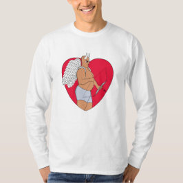 Camiseta Corazón romántico con un cupido inusual