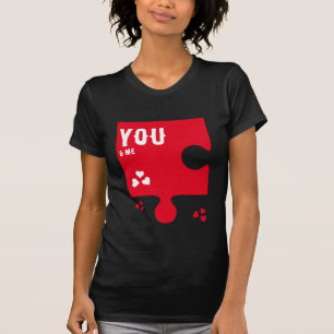 Camiseta Corazón Rompecabezas NOS AJUSTAMOS JUNTOS Parejas