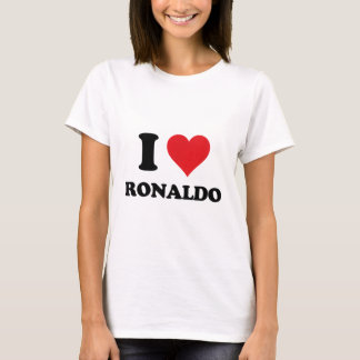 Camiseta Corazón Ronaldo Nombre Amo Stu Personalizado