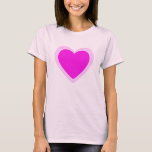 Camiseta Corazón rosa