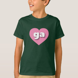 Camiseta Corazón rosa de Georgia - Amo ga