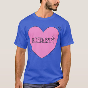 Camiseta Corazón rosa de la bioquímica