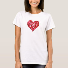 CAMISETA CORAZÓN ROSA ROJO TE AMO NAVIDAD SAN VALENTÍN