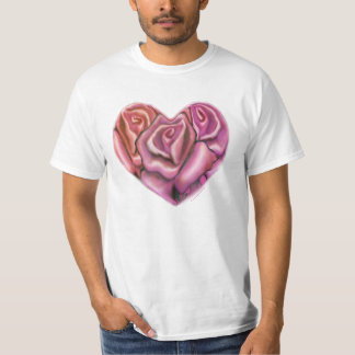 Camiseta Corazón rosa rosa