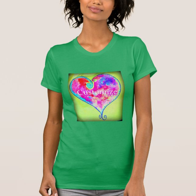 Camiseta Corazón rosado (Anverso)
