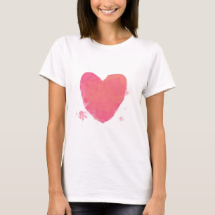 Camiseta Corazón rosado
