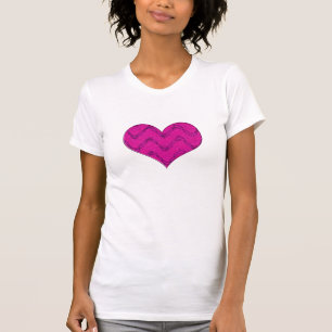 Camiseta corazón rosado 3