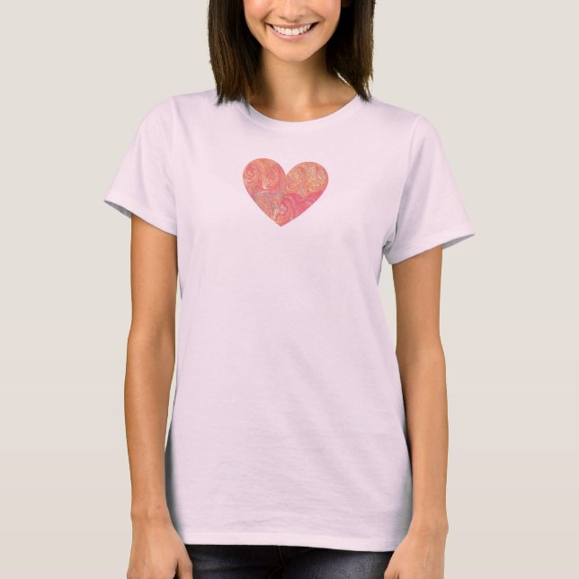 Camiseta Corazón rosado anquilosado (Anverso)