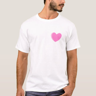 Camiseta Corazón rosado bonito del amor
