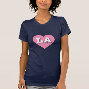 Camiseta Corazón rosado de LA - Amo LA