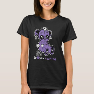 Camiseta Corazón rota Baja Pura Violeta 11 Coincidencia