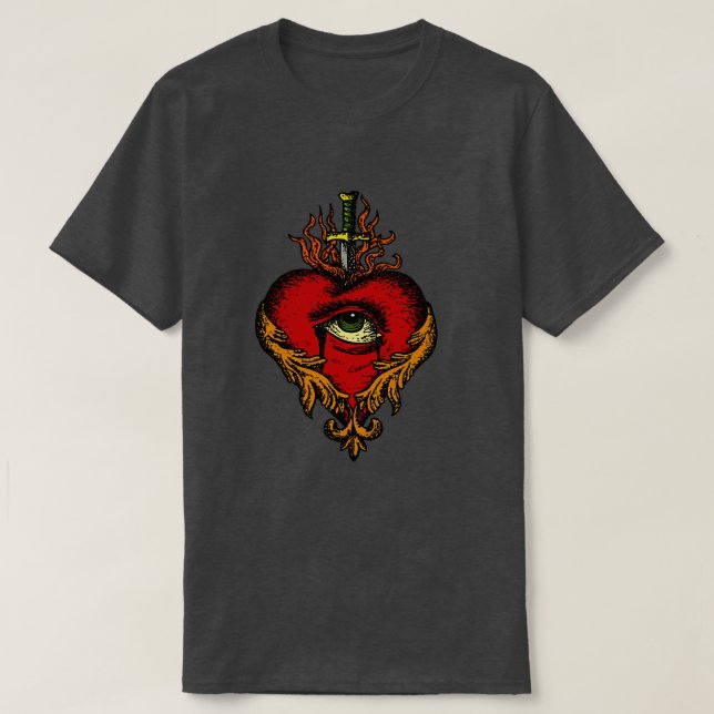 Camiseta corazón sagrado (Diseño del anverso)
