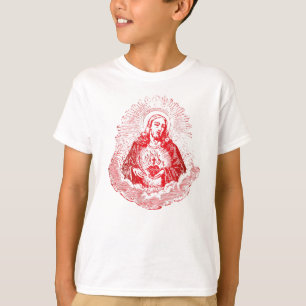 Camiseta Corazón sagrado de Jesucristo Vintage Católico