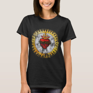 Camiseta Corazón sagrado de Jesucristo Vintage Christian