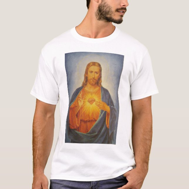 Camiseta Corazón sagrado de Jesús (Anverso)