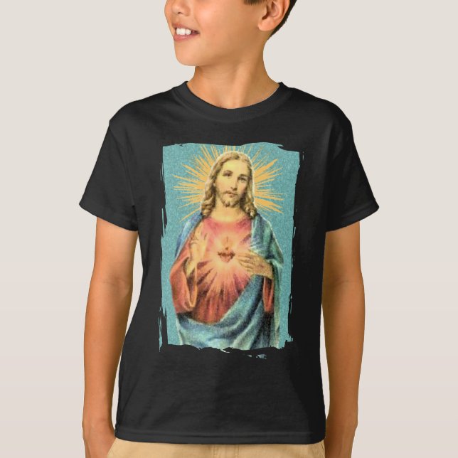 Camiseta Corazón sagrado de Jesús (Anverso)