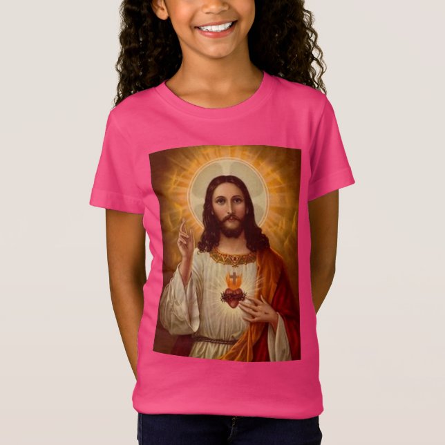 Camiseta Corazón sagrado de Jesús (Anverso)