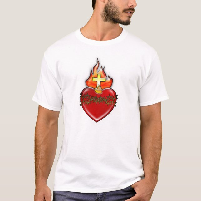 Camiseta Corazón sagrado de Jesús (Anverso)