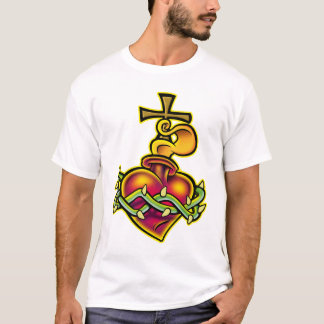 Camiseta Corazón sagrado tribal