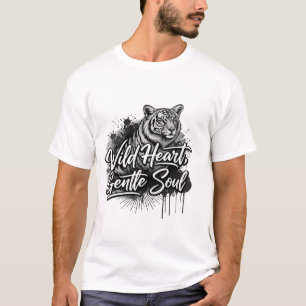 Camiseta Corazón Salvaje Alma Gentil Tigre