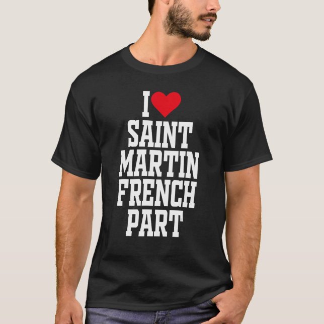 Camiseta Corazón San Martín Francés Amo San Martín Fr (Anverso)