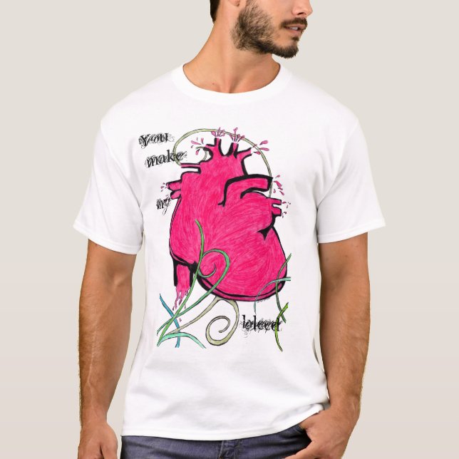 Camiseta Corazón sangrante (Anverso)