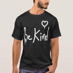 Camiseta Corazón Sea Amable Amabilidad Extendida Naranja An